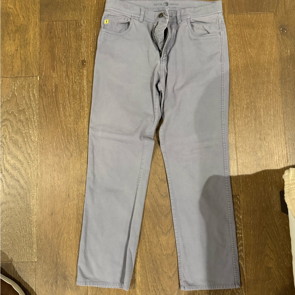 Duck Head Men's Light Gray Straight Jeans